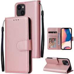 Mobigear Wallet iPhone 14 Klapphülle Portemonnaie - Roségold