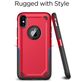 Mobigear Slim Armor iPhone XR Hülle Hardcase Backcover Stoßfest - Rot