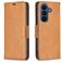 Mobigear Excellent Samsung Galaxy A37 Hülle Klapphülle Geldbörse - Cognac