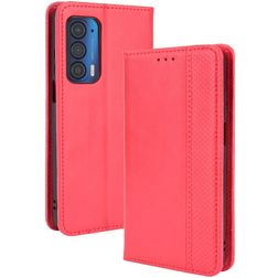 Mobigear Sensation Motorola Edge (2021) Hülle Klapphülle Geldbörse - Rot