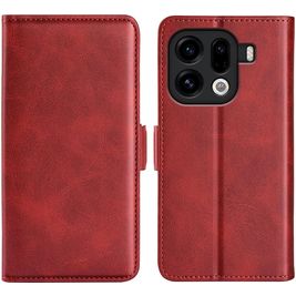 Mobigear Slim Magnet OPPO Find X9 Pro Hülle Klapphülle Geldbörse - Rot