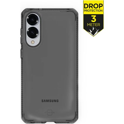 ITSKINS Level 2 SpectrumClear R Samsung Galaxy S25 Edge Hülle Flexibles TPU Backcover Stoßfest - Schwarz