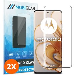 Mobigear Premium Motorola Edge 50 Panzerglas Gehärtetes Glas Displayschutz - Hüllenfreundlich (2er Pack)
