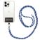 Mobigear Lanyard Universal-Handykette einstellbar - Schwarz / Blau / Babyblau
