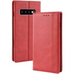 Mobigear Sensation Samsung Galaxy S10 Hülle Klapphülle Geldbörse - Rot