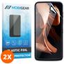 Mobigear Motorola Razr 40 Ultra Panzerglas Gehärtetes Glas Displayschutz - Hüllenfreundlich - Schwarz (2er Pack)