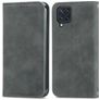 Mobigear Retro Slim Samsung Galaxy M32 4G Hülle Klapphülle Geldbörse - Grau