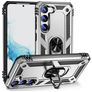 Mobigear Armor Ring Samsung Galaxy S23 Hülle Hardcase Backcover Stoßfest mit Ringhalter - Silber