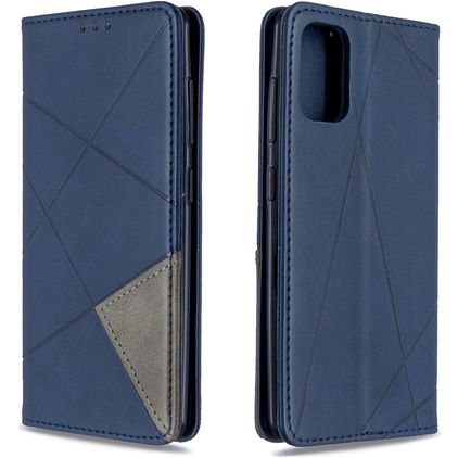 Mobigear Rhombus Slim Samsung Galaxy A41 Hülle Klapphülle - Blau