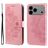 Mobigear Flowers iPhone 17 Pro Max Hülle Klapphülle Geldbörse - Roségold