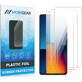 Mobigear POCO M6 Displayschutz Schutzfolie - Hüllenfreundlich (3er Pack)