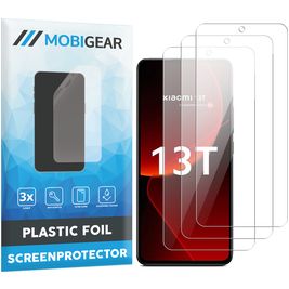 Mobigear Xiaomi 13T Displayschutz Schutzfolie - Hüllenfreundlich (3er Pack)
