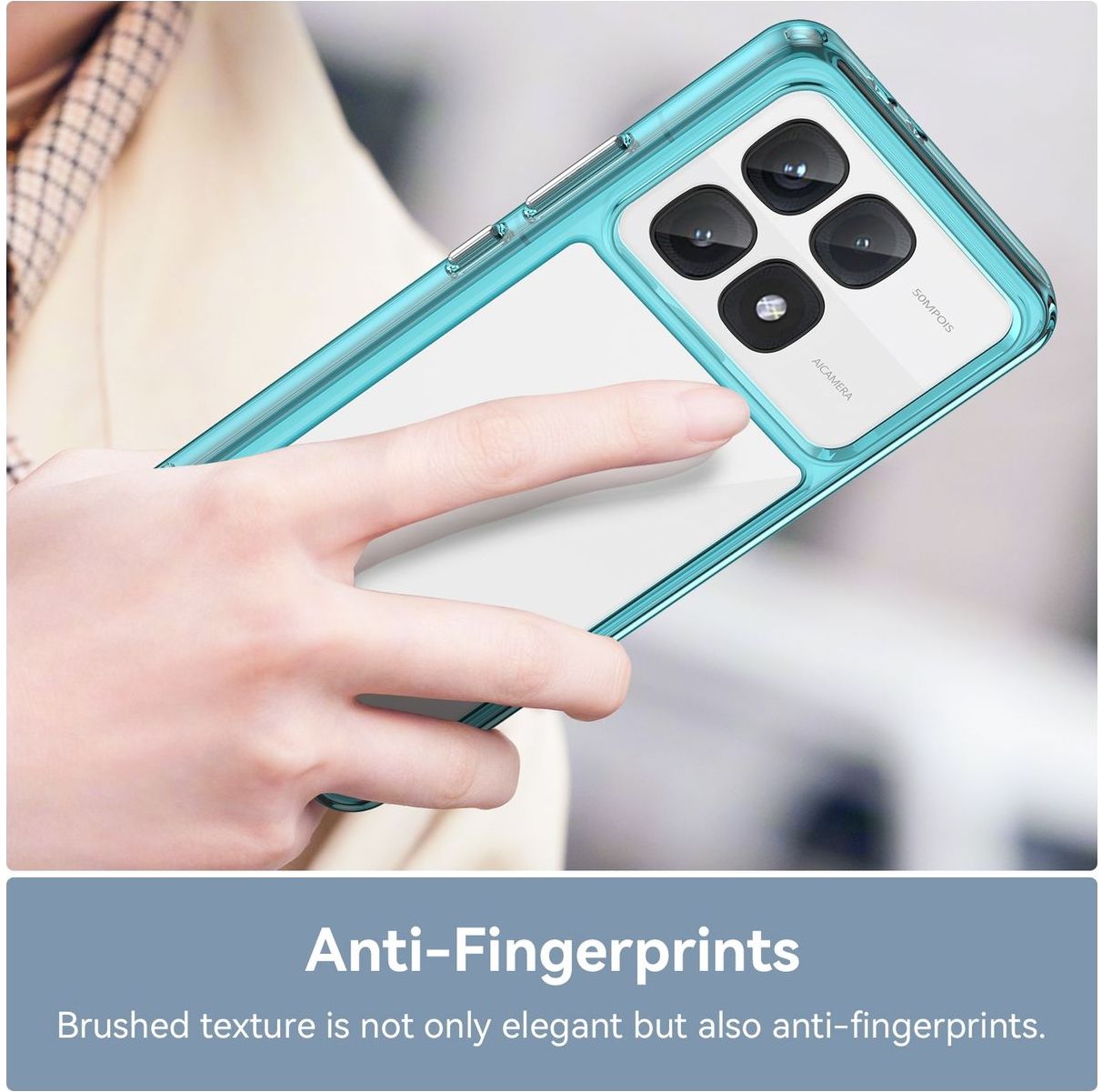 Florale Handyhülle Für Xiaomi 14T Pro 5G – Ultraflach, Stoßfest | TPU-Material Mit Blumenmuster (Blau)