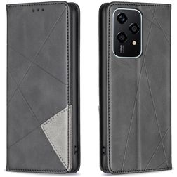 Mobigear Rhombus Slim HONOR 200 Lite Klapphülle - Schwarz