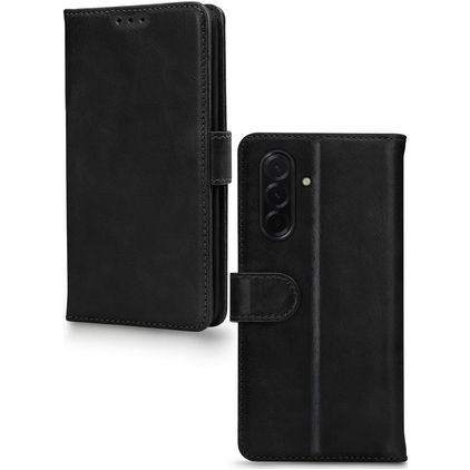 Mobilize Premium Gelly Samsung Galaxy A56 Hülle Klapphülle Geldbörse - Schwarz