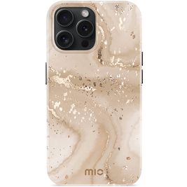 MIO iPhone 15 Pro MagSafe Hülle Hardcase Backcover - Gold Marble