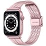 Mobigear Kopenhagen Edelstahl Apple Watch Armband Klappschließe - 49/46/45/44 mm - Pink