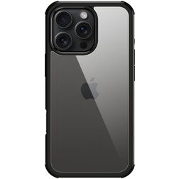 Valenta Full Cover iPhone 16 Pro Max Hülle Gehärtetes Glas Backcover Stoßfest - Schwarz