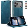 Caseme 013 iPhone 17 Pro Max Hülle Klapphülle Geldbörse - Blau