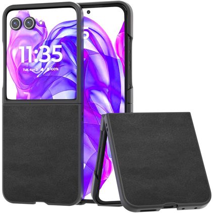 Mobigear Excellent Motorola Razr 50 Ultra Hülle Hardcase Backcover - Schwarz