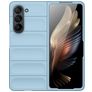 Mobigear Bumpy Samsung Galaxy Z Fold 5 Hülle Flexibles TPU Backcover - Blau