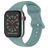Mobigear Sport Dual Silikon Apple Watch Armband Pin-and-Tuck-Verschluss - 49/46/45/44 mm - Pastellgrün