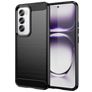 Mobigear Brushed Slim OPPO Reno 12 Pro Hülle Flexibles TPU Backcover - Schwarz