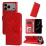 Mobigear Sunflower iPhone 17 Pro Max Hülle Klapphülle Geldbörse - Rot