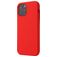 Mobigear Rubber Touch iPhone 12 Silikon Hülle Backcover - Rot