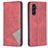 Mobigear Rhombus Slim Samsung Galaxy A56 Hülle Klapphülle - Rot