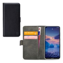 Mobilize Classic Gelly Wallet Nokia 5.4 Hülle Klapphülle Geldbörse - Schwarz