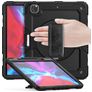 Mobigear SureGrip Xtreme iPad Pro 13 Zoll (2024) Hülle Kunststoff,Silikon Backcover + Stifthalter + Schulterträger + Ständer - Schwarz