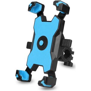 Mobigear PushHold Fahrradhalterung Lenkerhalterung Klemme Universal - Blau