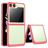 Mobigear Crystal Samsung Galaxy Z Flip 5 Hardcase Backcover - Transparent / Rot