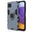 Mobigear Armor Ring Samsung Galaxy A22 5G Hülle Hardcase Backcover Stoßfest mit Ringhalter - Blau