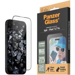 PanzerGlass Ultra-Wide Fit iPhone 16 Pro Panzerglas Displayschutz - Hüllenfreundlich + Montagerahmen
