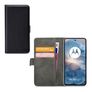 Mobilize Classic Gelly Wallet Motorola Moto G24 Hülle Klapphülle Geldbörse - Schwarz