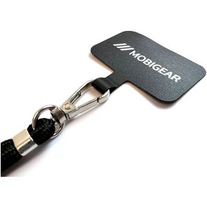 Mobigear Lanyard Universal-Handykette einstellbar - Schwarz