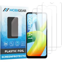 Mobigear Xiaomi Redmi A1 4G Displayschutz Schutzfolie - Hüllenfreundlich (3er Pack)