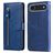 Mobigear Zipper iPhone Air Hülle Klapphülle Geldbörse - Blau