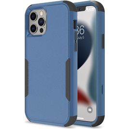Mobigear Ultra Tough iPhone 14 Pro Max Hülle Hardcase Backcover Stoßfest - Schwarz / Blau