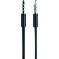 Mobiparts AUX 3 / 5 mm auf AUX 3 / 5 mm Kabel 1 m - Schwarz