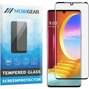 Mobigear Curved LG Velvet Panzerglas Gehärtetes Glas Displayschutz - Hüllenfreundlich - Schwarz