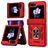 Mobigear Armor ring Samsung Galaxy Z Flip 7 FE Hülle Hardcase Backcover Stoßfest mit Ringhalter - Rot