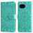 Mobigear Sunflower Google Pixel 10a Hülle Klapphülle Geldbörse - Grün