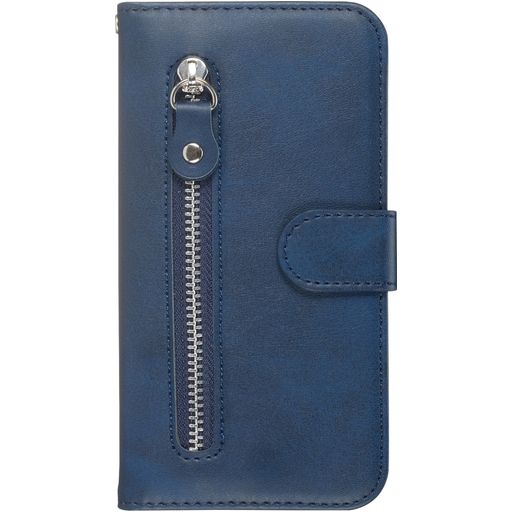 Mobigear Zipper Samsung Galaxy S20 Plus Hülle Klapphülle Geldbörse - Blau