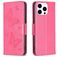 Mobigear Butterfly iPhone 16 Pro Hülle Klapphülle Geldbörse - Rot
