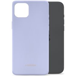 Mobilize Rubber Gelly iPhone 15 Plus Hülle Flexibles TPU Backcover - Pastel Purple