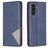 Mobigear Rhombus Slim Samsung Galaxy A35 Hülle Klapphülle - Blau