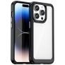 Mobigear Crystal iPhone 15 Pro Hülle Hardcase Backcover - Transparent / Schwarz